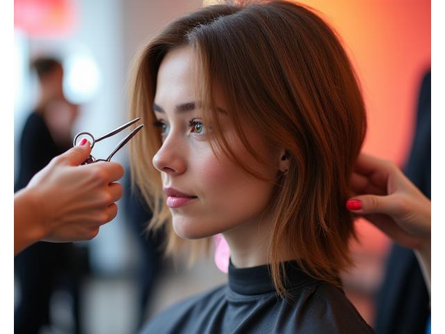 Corte de pelo moderno y de tendencia